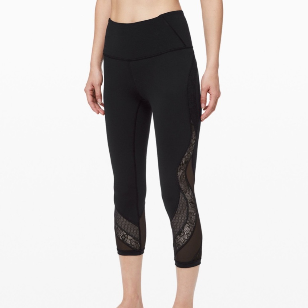Lululemon Wunder Under Crop 21” Lace